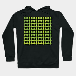 Simple Green And Black Modern Pattern Water Color Hoodie